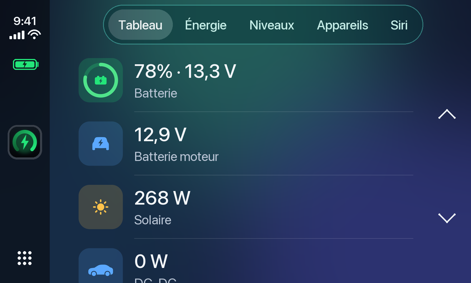 Deeck sur CarPlay : le tableau de bord en voiture